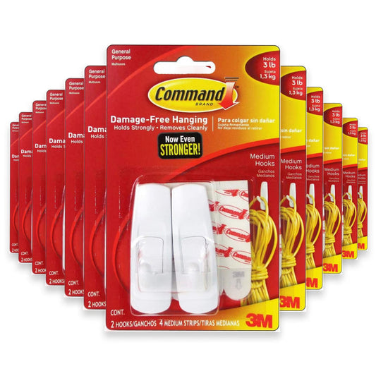 3M Command Medium Hooks - 2pk - 36 Pack