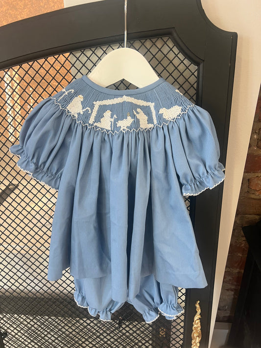 Blue Bethlehem Bloomer Set
