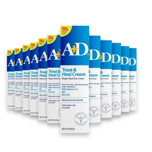 A And D - Zinc Oxide Diaper Rash Cream for Irritated Skin  4 Oz - 36 Pack