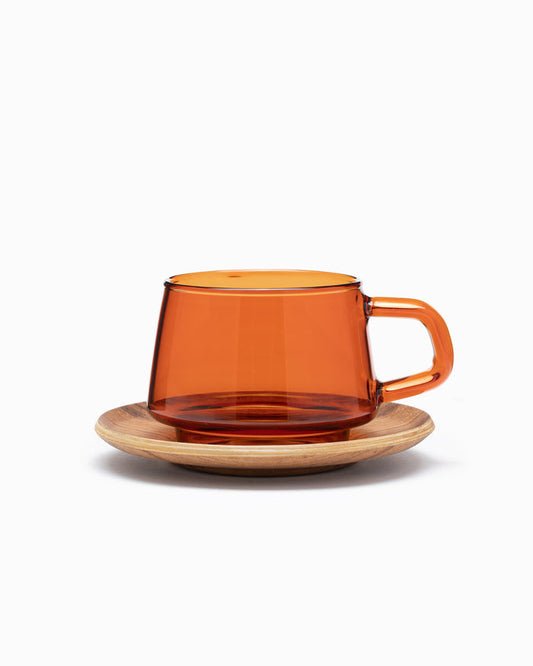 Amber Sepia Cup & Saucer