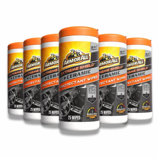 Armor All -  Extreme Shield and Ceramic Car Protectant Wipes - 25 Ct - 6 Pack