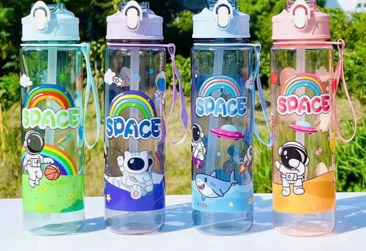 Astronaut Straw Cup, Large Capacity 800ml