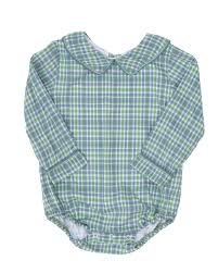 Bluegrass Plaid Boys Romper