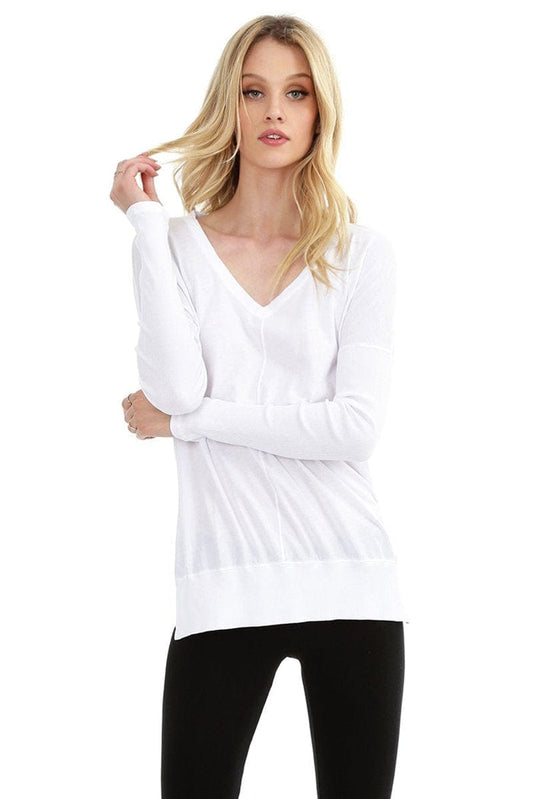 Bobi Rib Mix Long Sleeve Tee - Taryn x Philip Boutique