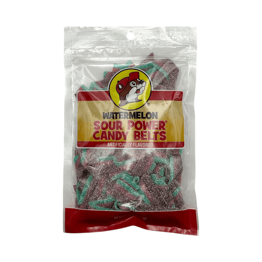 Buc-ee's Sour Power Candy Belts - Watermelon