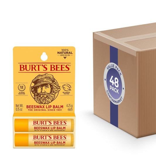 Burt’s Bees Beeswax Lip Balm, 0.15oz - 2ct - 48 Pack