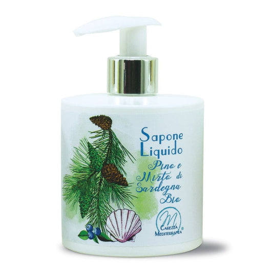 Carezza Mediterranea Organic Pine and Sardinian Myrtle Liquid Soap 350 ml