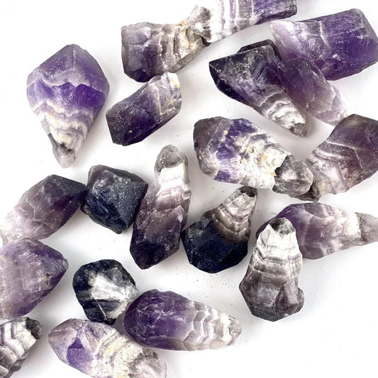 Chevron Amethyst Raw Point