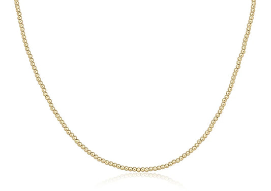 choker beaded - classic gold 2.5mm