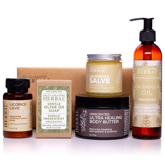 Coconut Free Eczema Regimen Set Full Size White Background with Box