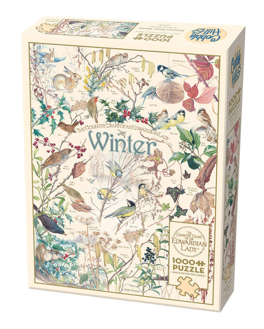 Country Diary: Winter 1000pc puzzle - Olita Gifts & Goods