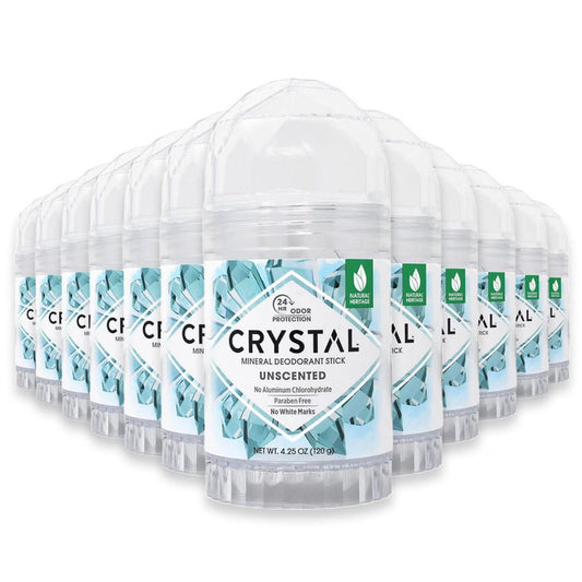 Crystal Body Deodorant Stick Unscented 4.25oz - 12 Pack