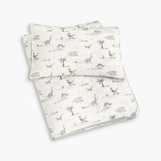 Dino Dreams Toddler Duvet in Sage
