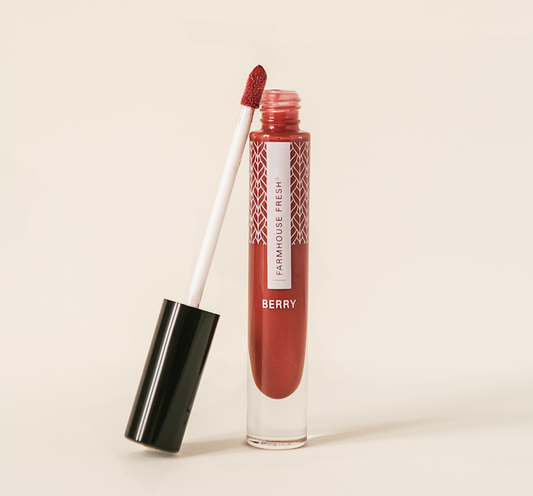 DISCONTINUED - Vitamin Glaze® Oil Infused Lip Gloss – Berry | Farmhouse Fresh
