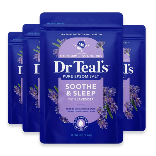 Dr Teal’s Lavender Epsom Salt - 3lb - 4 Pack