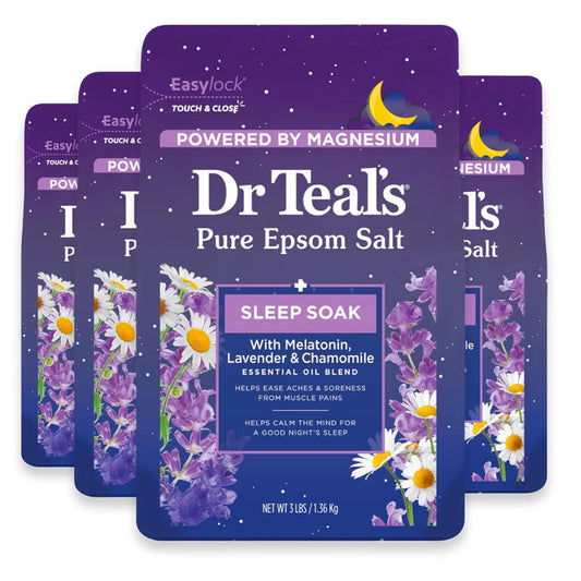 Dr Teal’s Melatonin Epsom Salt - 48oz - 4 Pack