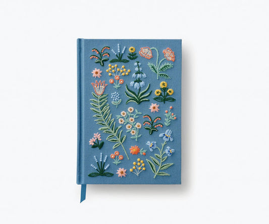 Embroidered Journal-Menagerie Garden