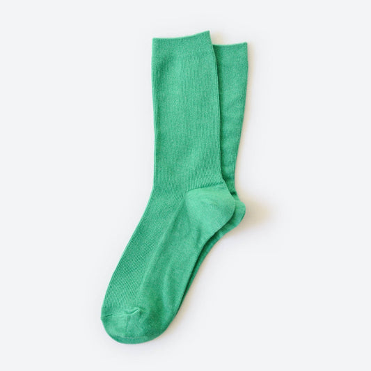 Everyday Solid Crew Socks — Kelly Green | Hooray Sock Co.