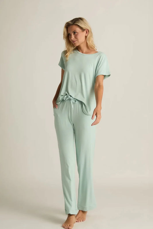 Faceplant Dreams Pajama Pant Aqua | Soft Bamboo Pajama Pants