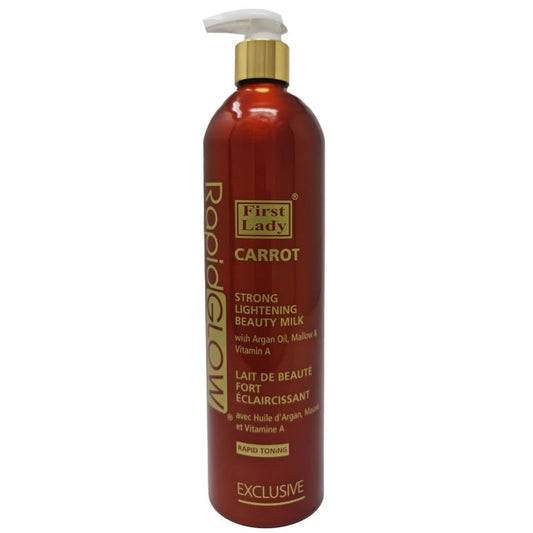 First Lady Rapid Glow Carrot Strong Lightening Beauty Milk Lotion