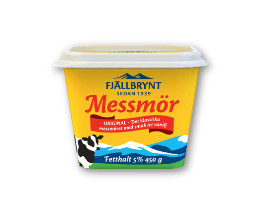 Fjällbrynt Messmör Original 5% 450g (15.87 oz) – Authentic Swedish Whey Cheese Spread