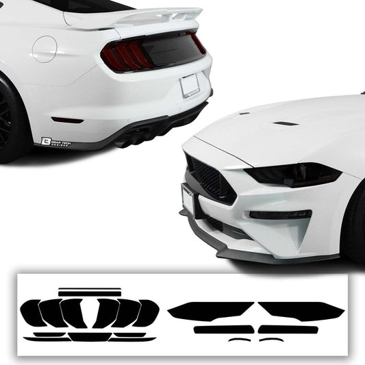 Complete Headlight Taillight Precut Tint Overlay Film Fits Ford Mustang 2018 - 2023 - Bogar Tech Designs