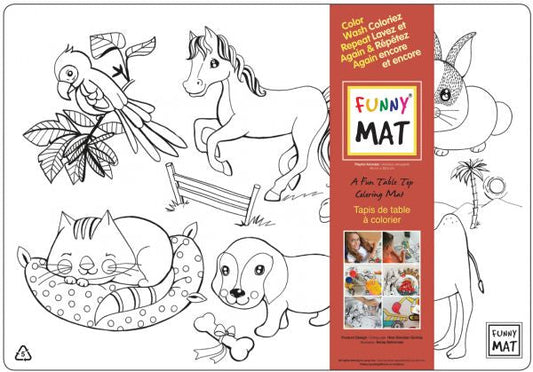 Funny Mat Playful Animals Clear
