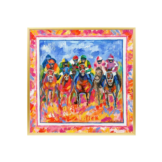 "Gave Me a Run For My Money" Keeneland Horse Racing Art Print