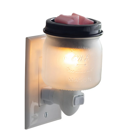 Glass Mason Jar Pluggable Wax Warmer - Old Town Soap Co.