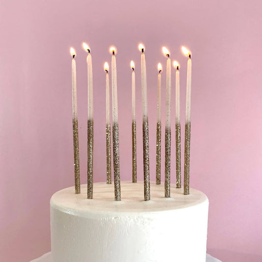 Glitter Wish 6" Beeswax Candle (Single) | TOPS Malibu