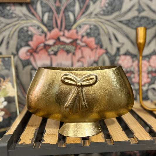 Gold Bow Accent Bowl