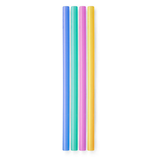 GoSili Reusable Silicone Straws, Standard 4 pack