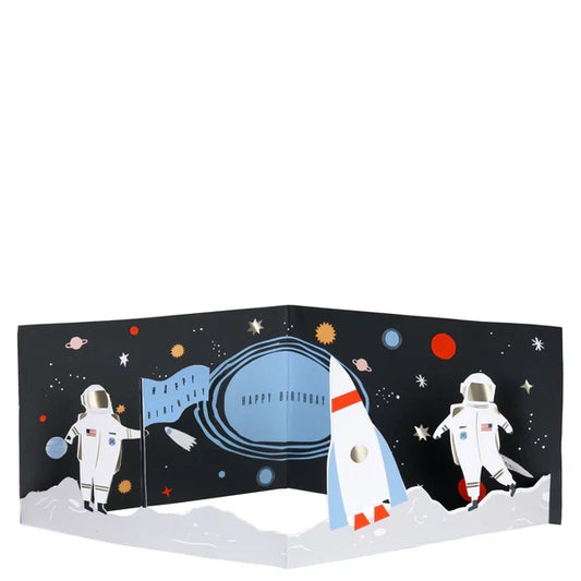 Meri Meri - Greeting Card - 3D Space Scene Birthday