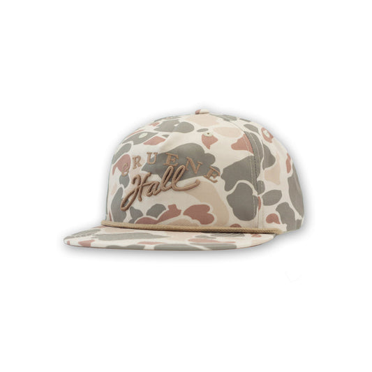 Gruene Hall 3D Embroidered Logo Camo Rope Cap #256P