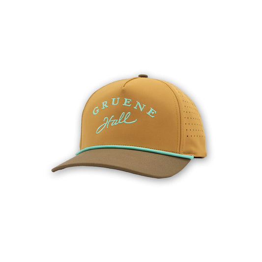 Gruene Hall Logo Aqua Rope Cap