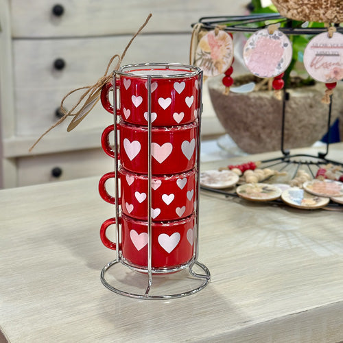 Heart Mugs Set
