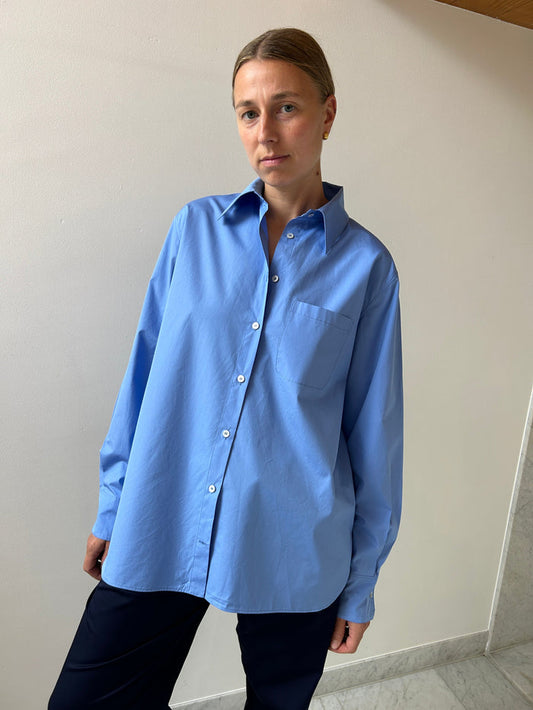 House Shirt, Blue CARMEN HOUSE SHIRT