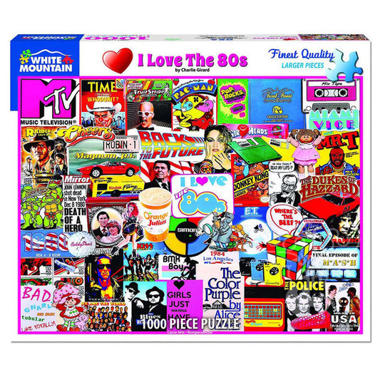 I Love The 80's Puzzle 1000 Pce