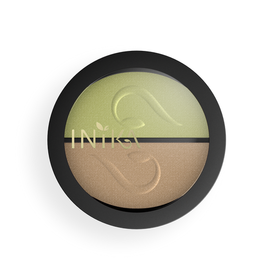 INIKA Certified Organic Pressed Mineral Eyeshadow Duo (Khaki Desert) from YourLocalPharmacy.ie