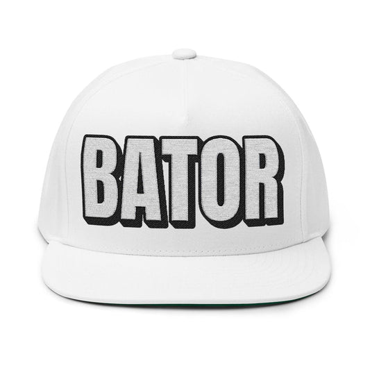 INTO: BATOR Embroidered Flat Bill Cap – Kink Hat for Edgers, Strokers & Masturbation Enthusiasts