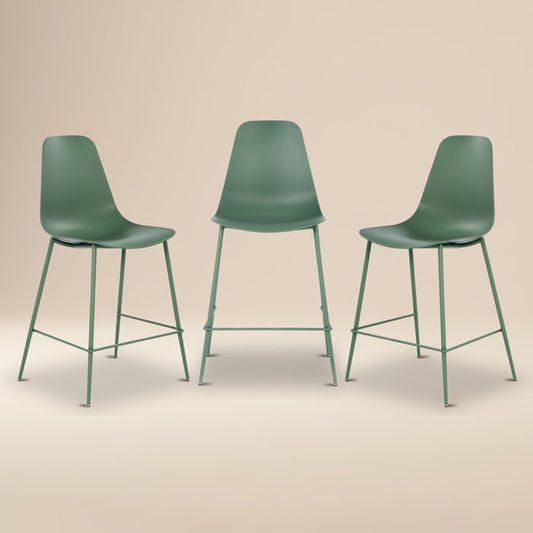 Isla Counter Height Stool | Pistachio Green | Set of 3