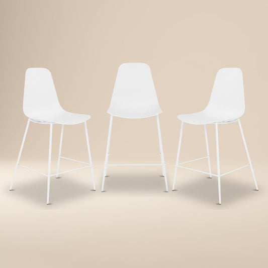 Isla Counter Height Stool | White | Set of 3