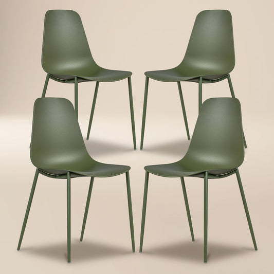 Isla Dining Chair | Moss Green | Set of 4