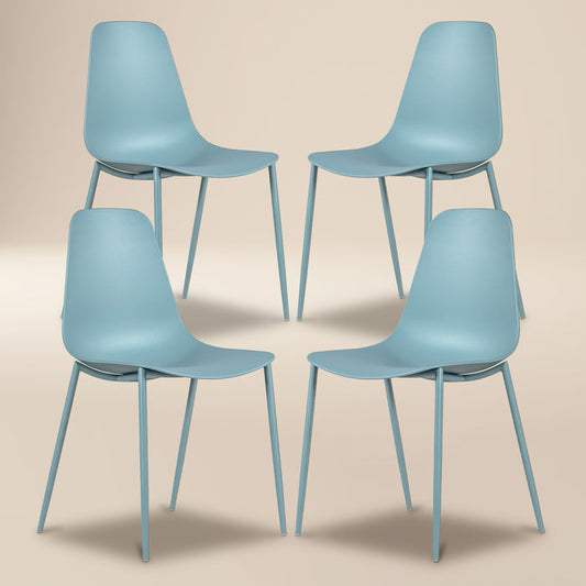 Isla Dining Chair | Powder Blue | Set of 4