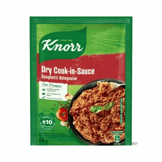 Knorr Cook-In-Sauce Spaghetti Bolognaise 48g dry mix with rich tomato and herbs for quick pasta meals