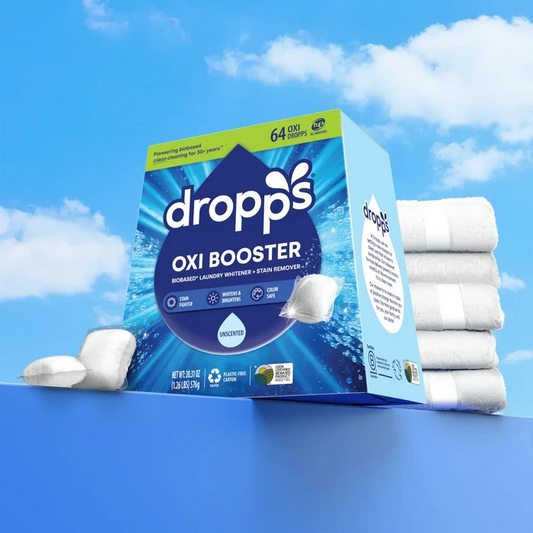 Dropps Single Box (64 Loads) Laundry & Household Oxi Booster Pods