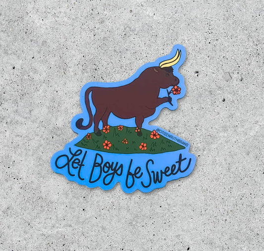 Let Boys Be Sweet vinyl sticker