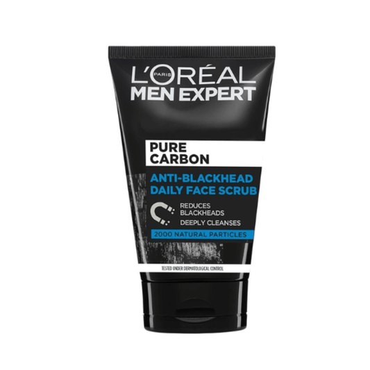 L'Oreal Men Expert Pure Carbon Anti-Blackhead Daily Face Scrub 100ml
