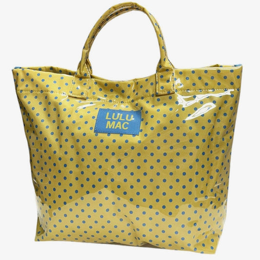 Lulu Mac Polka Dot Tote Bag YELLOW/BLUE
