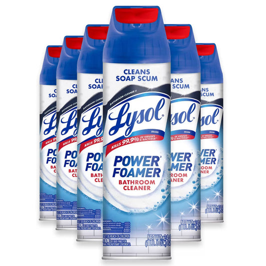 Lysol Foaming Bathroom Cleaner Island Breeze - 24 oz - 6 Pack